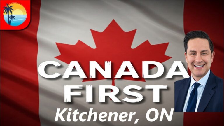 Pierre Poilievre in Kitchener Ontario Canada First Rally